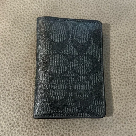 Men’s Coach Black Logo Wallet - Picture 2 of 6